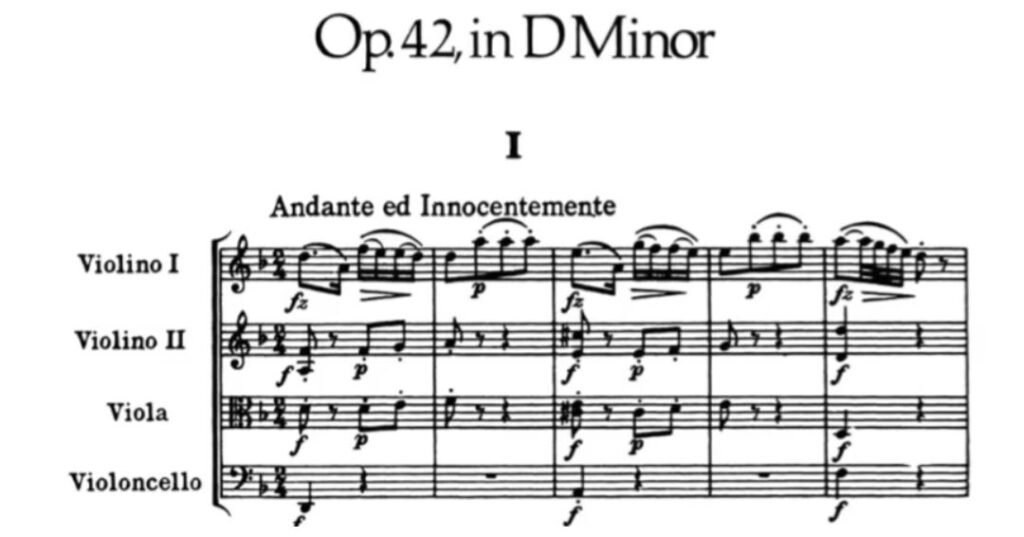 op. 42 en re menor